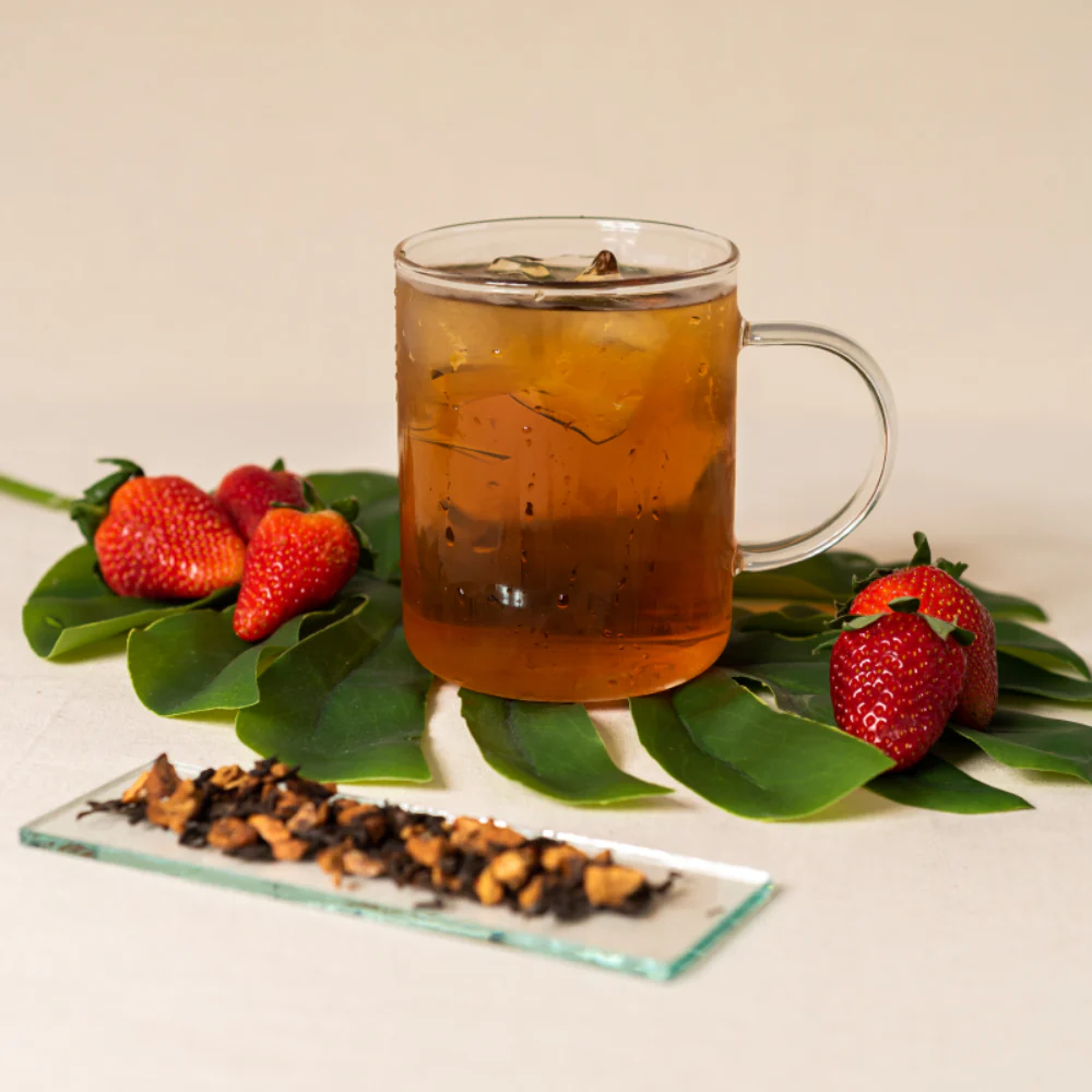 Té Rojo (Pu Erh) Strawberry Cream - Image 3